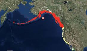 The very strong and shallow quake (29 miles deep or 46.7 km) was located about 56 miles (91 kilometers) east southeast of perryville. Alaska Earthquake Map Where Is Tsunami Warning For Us Coast And Canada World News Express Co Uk
