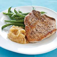 Pan Fried Pork Chops And Homemade Applesauce Recipe Pork Chops And Applesauce Pork Recipes Pork Chop Dinner