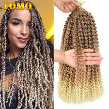 First time doing feed in extensions (youtu.be). Tomo Long Ombre Blonde Water Wave 14 18 22inch Passion Twist Hair Bohemian Braid Crochet Hair Braiding Synthetic Hair Extension Aliexpress