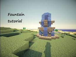 Youtube Minecraft Fountain Minecraft Designs Minecraft Fountain Small