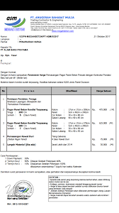 Hari kalender sejak tanggal surat ini dikeluarkan. 5 Contoh Surat Penawaran Harga Proyek