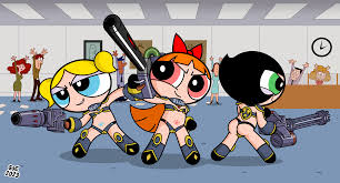 Post 6067618: 3way Blossom Bubbles Buttercup cosplay good_or_evil  Powerpuff_Girls slut_squad