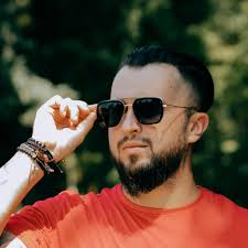 Ochelari de soare tip Tony Stark model Koda lentila UV400 culoare Purpuriu 