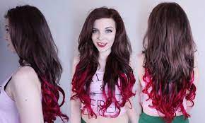 haare braun tonen mit directions dip dye braun rot pink tutorial hair color unique dip dye hair cool hair color