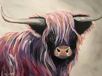 Highland Cow - Tipsy Brush Painting Party!