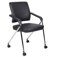 See more related results for. Black Office Chair With Folding Frame By Boss Set Of 2 Officedesk Com