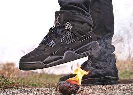 Sweetsoles Nike Air Jordan Iv Black Cat By Damian Malgrab Air Jordans Jordan 4 Black Sport Shoes Fashion