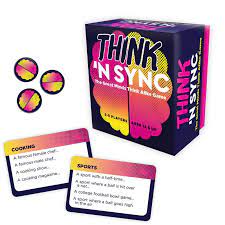 Gamewright Think N Sync Game Nsync Party Card Games Great Minds Think Alike