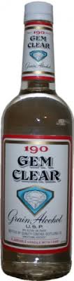 Everclear is often added to a variety of other drinks such as soft drinks energy drinks fruit juice and iced tea and in some cocktails and sometimes in place of vodka or rum. Gem Clear Grain Alcohol 190 Proof Sal S Beverage World