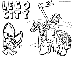 A new printable coloring page for children with lego knights figures. Lego Knights Coloring Pages Coloring Home