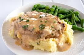 This hearty vegetarian soup recipe combines the natural sweetness of caramelized onions with the nutty flavor of wild rice. Cream Of Mushroom Pork Chops Baked Kitchen Gidget
