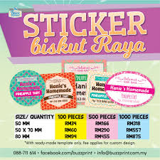 Todos os restaurantes de kota kinabalu. Sticker Buzz Print