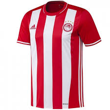 Olympiacos football club, also known simply as olympiacos, olympiacos piraeus or with its full name as olympiacos c.f.p., is a greek profess. Olympiacos Piraeus Fc Home Football Shirt 2016 17 Adidas Sportingplus Net