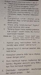 Huruf kapital dipakai sebagai huruf pertama kata pada awal kalimat. 2 Kalimat Huruf D Memuat Jawaban Atas Kata Tanya Brainly Co Id