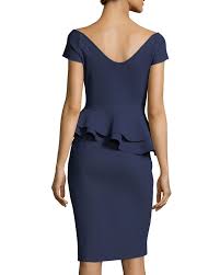 Chiara Boni La Petite Robe Lady Cap Sleeve Peplum Cocktail Dress In 2020 Womens Cocktail Dresses Dresses Petite Robes