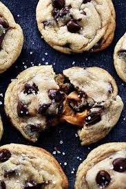 Salted Caramel Stuffed Chocolate Chip Cookies Are The Most Perfect And Soft Chocolat Cookies Recipes Chocolate Chip Dessert Recipes Easy Chocolate Chip Cookies