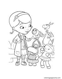 Following her mother's lead, dottie wants to become a doctor, so she starts by fixing her toys and dolls. Disney Junior Doc Mcstuffins Coloring Pages Doc Mcstuffins Coloring Pages Coloring Pages For Kids And Adults