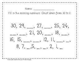 Counting Backwards From 30 By Covered In Stickers Teachers Pay Teachers Counting Backwards Counting Worksheets For Kindergarten Counting Worksheets