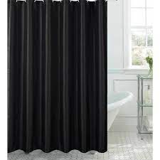 Samar Faux Silk Shower Curtain Set Black Shower Curtains Shower Curtain Shower Curtain Sets