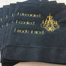 Housewives Of New York Inspired Rhony I Decorated I Cooked I Etsy Housewives Of New York Custom Napkins Real Housewives
