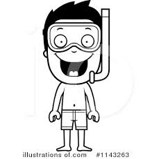 Printable snorkeling mask coloring page. Snorkeling Clipart 1143263 Illustration By Cory Thoman