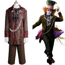 Bei diesem alice im wunderland kostüm ist das kleid, der dazugehörige kragen und die schwarz, weiß. Alice In Wonderland Johnny Depp Mad Hatter Full Set 6 Stucke Cosplay K Cosplaysky De