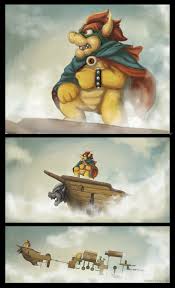 Bowser Might Want To Rethink The Way He Designs His Air Ships Super Mario Art Mario Funny Mario Art