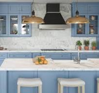 10x10 Xterra Blue Shaker Kitchen by CabinetSelect