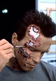 Arnold Schwarzenegger Terminator Life Mask T2 Stage 4 Battle Damage  Endoskull