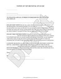 Maybe you would like to learn more about one of these? Nonrenewal Of Lease Letter Free Printable Documents Being A Landlord Rental Agreement Templates Lettering