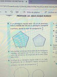 El resultado es una figura que se ve equilibrada y uniforme. Answered Si Un Pentagono Regular Tiene 125 Cm De Bartleby