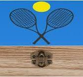 Amazon.com: Tennis Racket Ball Wooden Box with Hinged Lid ...