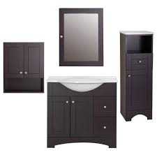 Bathroom storagefloor cabinet, linen cabinet, mobile unit, wall cabinet. Glacier Bay Del Mar 4 Piece Bath Suite In Espresso With 37 In Bath Vanity With Top Linen Cabinet Wall Cabinet Medicine Cabinet Bsdm36mcp4com E The Home Depot