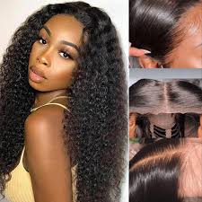 Breathable Airy Cap Wig Pre Bleached Knots Wear Go Pre Cut Glueless Wig 7×5  Curly Human Hair Wig