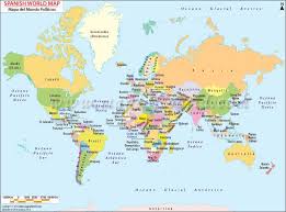 Mapa Del Mundo World Map In Spanish Spanish Resources Teaching Spanish Learning Spanish