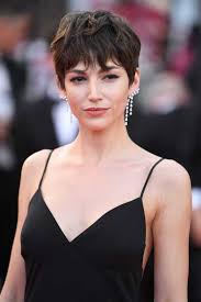 Experiment with shorter styles, like the one pictured—short on the side and a bit longer on the top. 9 Perfect Outfits Ideas With Short Hair Entertainmentmesh