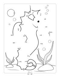 With practice you'll be able to compete in the big leagues extreme connect the dots championship. Ocean Animals Dot To Dot Worksheets Itsybitsyfun Com