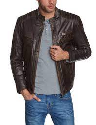 Vintage camel active distressed leather cafe racer style jacket size 50 / uk m. Pin Auf Mens Cloths