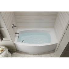 Expanse Curved 60 X 30 Tile In Soaking Bathtub Reviews Allmodern In 2020 Soaking Tub Shower Combo Bathtubs For Small Bathrooms Corner Tub Shower