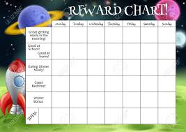 A Childs Reward Or Chore Chart With Spaces For Stickers Or Stars