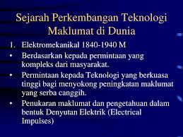 Www sejarah perkembangan teknologi di indonesia com. Ppt Sejarah Perkembangan Teknologi Maklumat Powerpoint Presentation Free Download Id 3917139