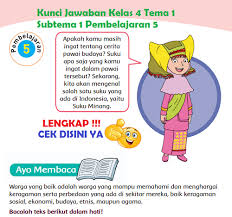 Buku tematik siswa tema 1 kelas 4 adalah buku paket tematik k13 semester 1 materi dan soal tematik dipersiapkan untuk tugas siswa baik mandiri ataupun kelompok. Lengkap Kunci Jawaban Kelas 4 Tema 1 Subtema 1 Pembelajaran 5 Simple News Kunci Jawaban Lengkap Terbaru
