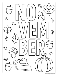 November Coloring Pages (26 Free Printable PDFs)