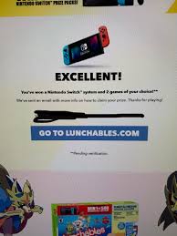 And it's fitting that it's for the game monopoly. My Kid Was So Adamant I Put In The Lunchables Code Never Expected This Nintendoswitch