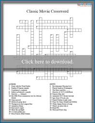 We may earn commission from links on this page, but we only recommend products we back. Free Printable Movie Crossword Lovetoknow