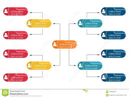 Colorful Business Structure Concept Corporate Organization