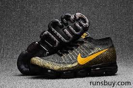 Black And Gold Nike Running Shoes New Coming Nike Air Vapormax 2018 Flyknit Black Gold Nike Shoes Air Max Nike Air Max Nike Shoes For Sale