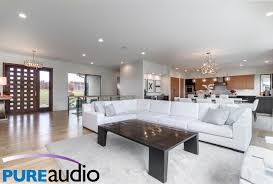 Lcr dual woofer inwall speakers; Ultra Modern Columbia Home With In Ceiling Speakerspure Audio Pure Audio