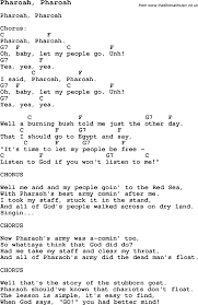 Summer Camp Song Pharoah Pharoah With Lyrics And Chords For Ukulele Guitar Banjo Etc