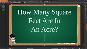 International acre sometimes can be abbreviated as ac. How Many Square Feet Are In An Acre Youtube